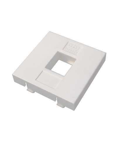 Адаптер Mosaic 45 х 45 мм для модуля Keystone, 1 порт, белый Datarex DR-5301 в Октябрьском Коммутационные изделия Pintop.ru