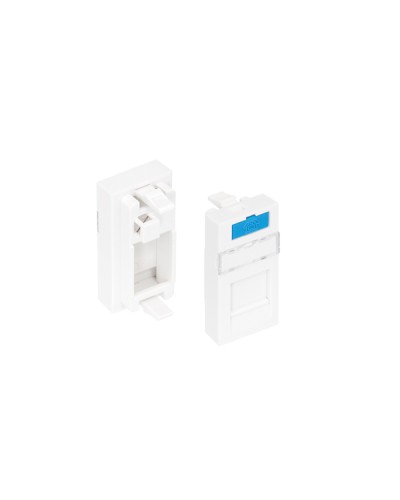 Вставка 22,5x45 KeyStone 1 порт NIKOMAX (NMC-PM1P-PH-WT) в Октябрьском Аксессуары для кабель-канала Pintop.ru