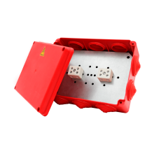 Коробка распределительная огнестойкая КРОПС-П6, IP55, габаритные размеры 240х195х90 мм, для кабелей сечением до 6 мм2, 12 клемм КМ-Профиль (FRJB-KM-P6-6-12-КРОПС-IP55)
