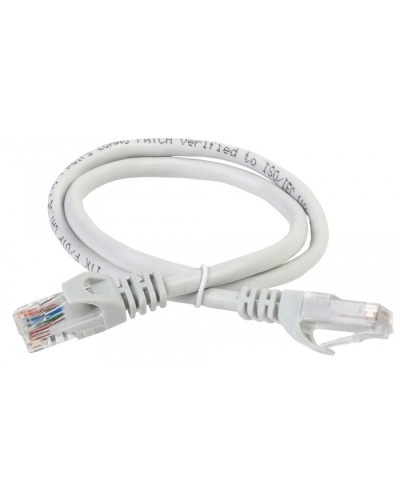 Коммутационный шнур (патч-корд), кат.5Е UTP, LSZH, 3м, серый ITK (PC01-C5EUL-3M) в Октябрьском Патч-корды и пигтейлы Pintop.ru