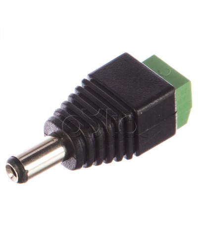 Разъем питания штекер 2.1х5.5 с клеммной колодкой (50шт/уп) REXANT 14-0314 в Октябрьском Коннекторы Pintop.ru