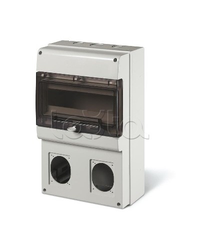 Корпус на 12 модулей и 2 поста с основанием 70х87 мм. Тип M400 DKC DIS6723300 в Октябрьском Аксессуары для стоек и шкафов Pintop.ru