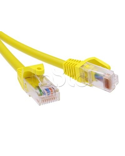 Патч-корд неэкранированный CAT6 U/UTP 4х2, LSZH, желтый, 7м DKC RN6UU4570YL в Октябрьском Патчкорды (медные) Pintop.ru