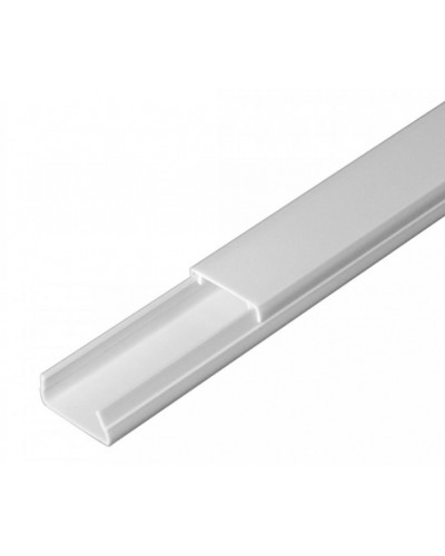 Кабель-канал белый 2-й замок в п/э 20х10 (96 м/уп) Промрукав (PR03.0049) в Октябрьском Кабель-канал Pintop.ru