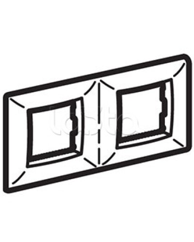 Рамка пятиместная, белый RAL 9010, 10М, BRAVA DKC (75015W) в Октябрьском Аксессуары для кабель-канала Pintop.ru