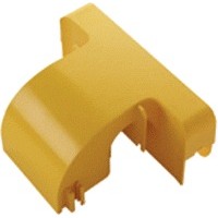 Спуск кабельный под лоток 120 мм с крышкой, желтый LANMASTER LAN-OT120-OB