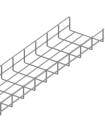 Лоток проволочный 75х300мм, Ф3.8мм, оцинкованный (3 м) LANMASTER LAN-MT75x300-3.8EZ в Октябрьском Кабельные лотки Pintop.ru