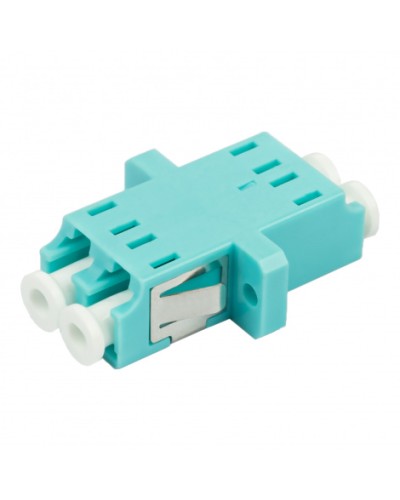 Адаптер оптический проходной LC-LC, OM3, дуплекс (duplex), бирюзовый Datarex DR-541123 в Октябрьском Коммутационные изделия Pintop.ru