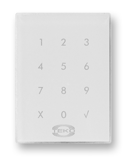 Клавиатура сенсорная Теко Астра-КТМ-С (белая) в Октябрьском Радиоканальные системы безопасности Теко Pintop.ru
