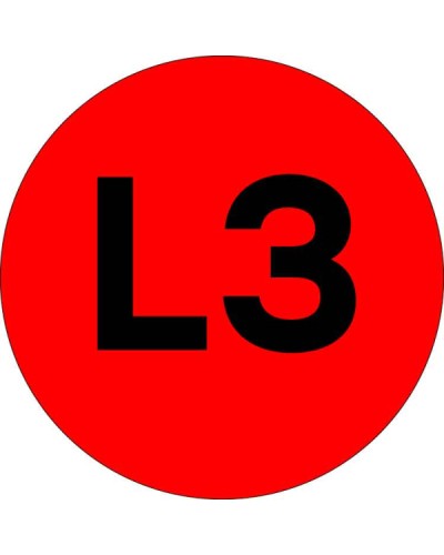 Наклейка L3 d=20мм EKF PROxima (an-2-15-2) в Октябрьском Аксессуары для стоек и шкафов Pintop.ru