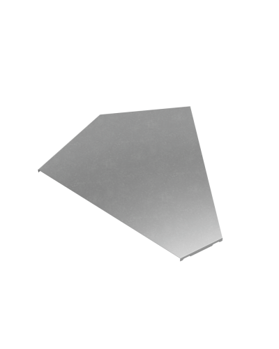 Крышка горизонтального угла 45 гр. 500 мм ПЛЮС HD КМ-Профиль (KGLplus45-500 HD) в Октябрьском Аксессуары для лотков Pintop.ru