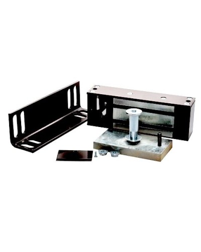 Замок электромагнитный Олевс М2-300 с уголком черный в Октябрьском Электромагнитные замки Pintop.ru