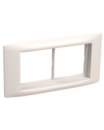 Рамка и суппорт для кабель-канала Праймер на 4 модуля, 60 мм белый IEK (CKK-40D-RSU4-060-K01) в Октябрьском Распределительные коробки Pintop.ru