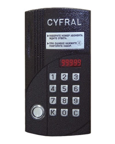 Блок вызова аудиодомофона на 20 абонентов Цифрал CCD-20/TCVС в Октябрьском Блоки вызова многоабонентные Pintop.ru