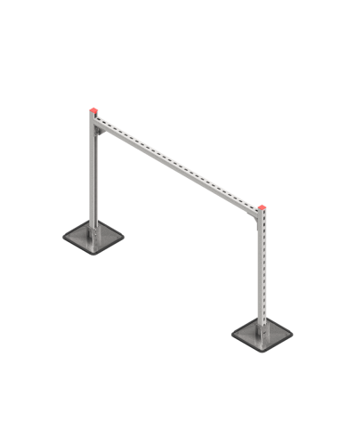 Опорная конструкция для горизонтальных прямоугольных воздуховодов и металлических лотков кабеленесущих систем TECHNORAPTOR STEELFOOT 1500х1000 КМ-профиль (KM-TR-STF-SSHRAD-1500-1000) в Октябрьском Системы видеонаблюдения Pintop.ru
