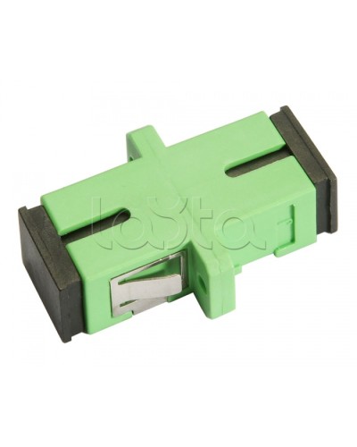 Соединитель проходной SC/APC-SC/APC, SM(для одномодового кабеля), simplex Cabeus SC/APC-SM в Октябрьском Проходные адаптеры и розетки оптические Pintop.ru