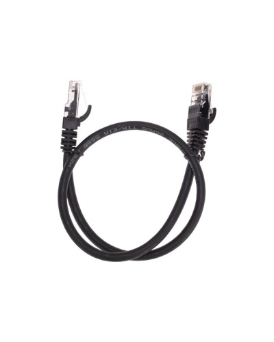 Патч-корд U/UTP, CAT 6, RJ45-RJ45, 26AWG, LSZH, черный, 0,5м REXANT 02-0292-05 в Октябрьском Патчкорды (медные) Pintop.ru
