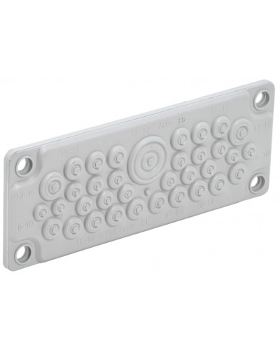 TITAN Ввод кабельный мембр. 35 отв. d=7-32мм IP65 серый IEK (TI-00D-MC-035-65) в Октябрьском Аксессуары для стоек и шкафов Pintop.ru