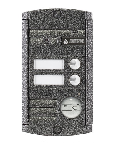 Видеопанель вызывная накладная цветная на 2 абонента с Proxy-считывателем Activision AVP-452 Proxy (PAL, антик) в Октябрьском Вызывные видеопанели малоабонентные Pintop.ru