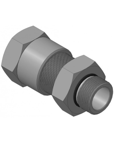 Кабельный ввод для бронированного кабеля с уплотнением внутренней оболочки кабеля резьбой G3/4, внешним диаметром кабеля D=18-22 мм и проходным диаметром кабеля d=8-12 мм Спектрон КВБ-22/12-М-G3/4 в Октябрьском Аксессуары для кабель-канала Pintop.ru