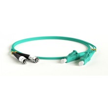 Патч-корд волоконно-оптический Hyperline FC-D2-503-SC/PR-ST/PR-H-1M-LSZH-AQ