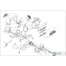 Верхняя часть корпуса с кнопками TOP-432M Came 119RIR151
