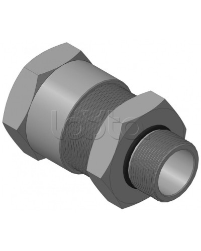 Кабельный ввод с резьбой М32х1,5 мм для открытой прокладки кабеля с проходным диаметром d=20-24 мм Спектрон КВН-24-Н-32х1,5 в Октябрьском Аксессуары для кабель-канала Pintop.ru