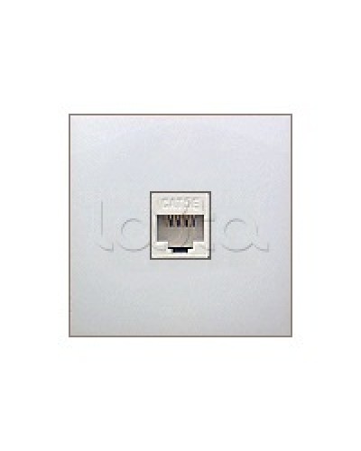 Накладка с суппортом розетки компьютерной и телефонной на 1 вход БЕЗ разъема LK60 Экопласт (866104-0) в Октябрьском Аксессуары для кабель-канала Pintop.ru