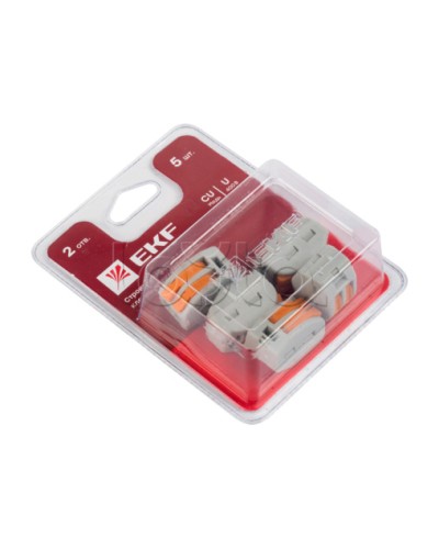 Клемма СМК 222-412 блистер (5шт) EKF (plc-smk-412b) в Октябрьском Клеммные колодки Pintop.ru