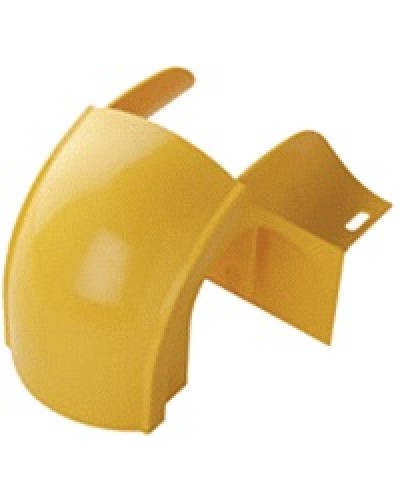 Спуск кабельный под трубу, с крышкой для лотка 120 мм, желтый LANMASTER LAN-OT120-OS в Октябрьском Аксессуары для кабель-канала Pintop.ru