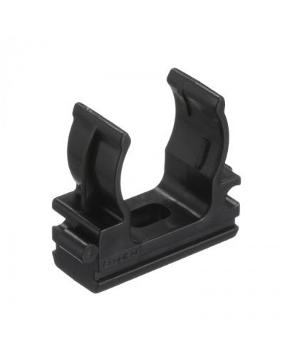 CF20G Держатель (клипса), без галогена, для труб D20мм, цвет чёрный (50 шт/упак) Экопласт (41720-50HF-BL) в Октябрьском Держатели, клипсы, скобы Pintop.ru