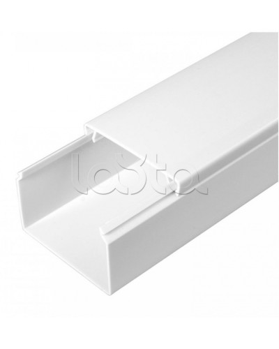 Кабель-канал белый 2-й замок в п/э 60х40 (18 м/уп) Промрукав (PR03.0055) в Октябрьском Кабель-канал Pintop.ru