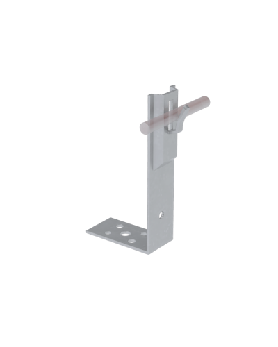 Угловой держатель зажимной для прутка Ø 5-8 мм H80 мм TD КМ-Профиль (UDZ-H80-D5-8 TD) в Октябрьском Монтажные материалы Pintop.ru