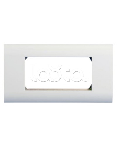 Панель лицевая 80x148, для 4х модулей 45x22.5 Hyperline FP-2M45-1-WH в Октябрьском Аксессуары для кабель-канала Pintop.ru