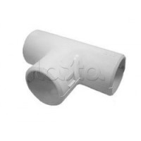 Тройник для труб D20 мм (цвет чёрный) Экопласт 41320-BL