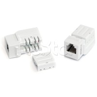 Вставка Keystone Jack, RJ-12(6P6C), 110 IDC, белая Hyperline KJNE-6P6C-C2-90-WH