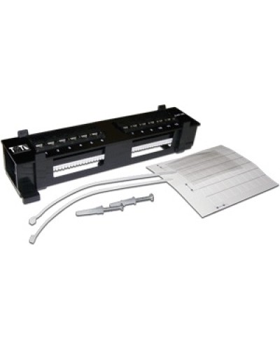 Патч-панель настенная горизонтальная 12 портов RJ-45 TWT TWT-PP12UTP-H в Октябрьском Патч панель Pintop.ru