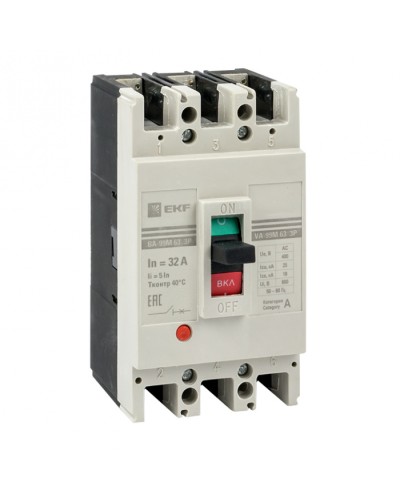 Выключатель автоматический ВА-99М 63/63А 4P 5In 25кА EKF PROxima (mccb99-4P5In63-63m) в Октябрьском Электротехническое оборудование Pintop.ru