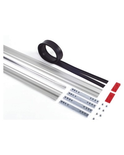 Пара торцевых заглушек для декорирования зажимных профилей на цельностеклянных полотнах Faac 105405 в Октябрьском Запчасти для шлагбаумов и автоматики Pintop.ru