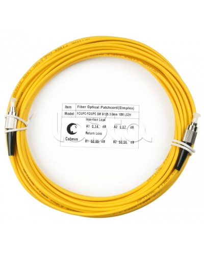 Шнур оптический simplex FC-FC 9/125 sm 25м LSZH Cabeus FOP(s)-9-FC-FC-25m в Октябрьском Патч-корды оптические Pintop.ru