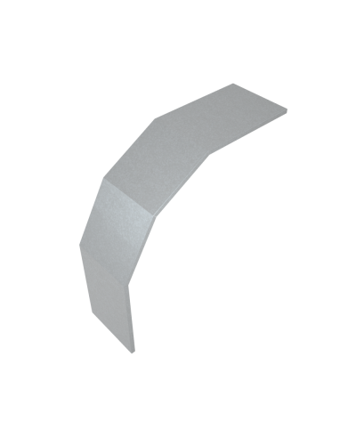 Крышка лестничного вертикального внешнего угла 90 гр. 500 мм INOX304 КМ-Профиль (KLVL90-500 INOX304) в Октябрьском Аксессуары для лотков Pintop.ru