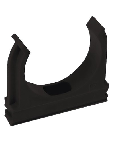 Крепёж-клипса для труб Полистирол черная д32 (25шт/500шт уп/кор) Промрукав (02732ч) в Октябрьском Держатели, клипсы, скобы Pintop.ru