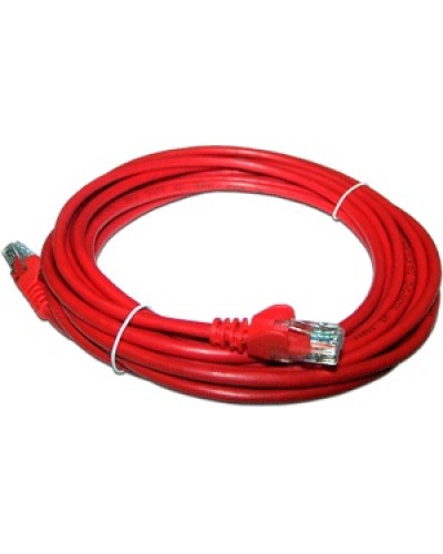 Патч-корд RJ45 - RJ45, 4 пары, UTP, категория 5е, 3 м, красный, LSZH LANMASTER LAN-PC45/U5E-3.0-RD в Октябрьском Патч-корды и пигтейлы Pintop.ru
