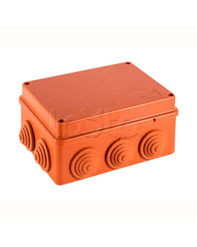 JBS150 Коробка огн. E110, о/п 150х110х70мм, без галогена, 10 вых., IP55, 5P, (0,15-2,5 мм2), цвет оранж. Экопласт (43099HF) в Октябрьском Коробки (ОКЛ) Экопласт Pintop.ru