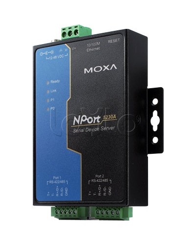 Сервер 2-портовый RS-422/485 в Ethernet Moxa NPort 5230A в Октябрьском Дополнительное оборудование для ОПС Pintop.ru