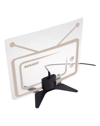 Антенна комнатная «Активная» для цифрового телевидения DVB-T2, Ag-717 REXANT 34-0717 в Октябрьском Системы видеонаблюдения Pintop.ru