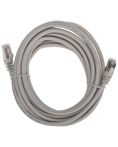 Патч-корд S/FTP, CAT 6A (10G), RJ45-RJ45, 28AWG, LSZH, серый, 5м REXANT 02-0390-5 в Октябрьском Патчкорды (медные) Pintop.ru