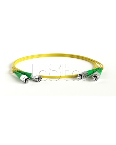 Патч-корд волоконно-оптический Hyperline FC-D2-9-FC/AR-LC/AR-H-1M-LSZH-YL в Октябрьском Патч-корды оптические Pintop.ru