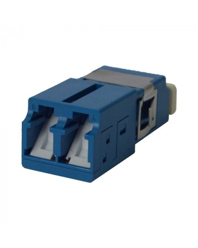 Адаптер оптический LC OM3, со шторкой, корпус SC, дуплексный LANMASTER (LAN-2LCS/SH-AM-OM3) в Октябрьском Коннекторы ВО Pintop.ru