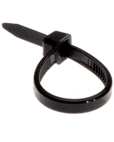 Хомут-стяжка нейлоновый 2.5х100 мм чёрный (100шт/уп) REXANT 07-0101 в Октябрьском Стяжки-хомуты Pintop.ru